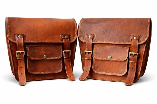 Moto sac cuir - moto, en