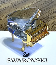 ? Swarovski Crystal Memories Mini, Gold, Baby Grand Piano Instrument Figurine