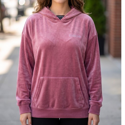 Bebe sport pink velour - bebe, hoodie