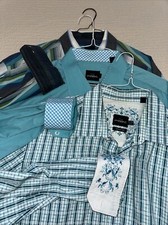 Parc 81 Mens Long Sleeve Flip Cuff Dress Shirt  XXL 18-18.5 - Lot Of 3