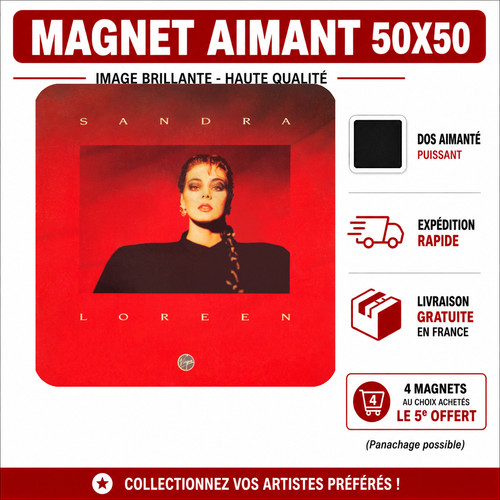 Magnet sandra loreen 5x5 - magnet,