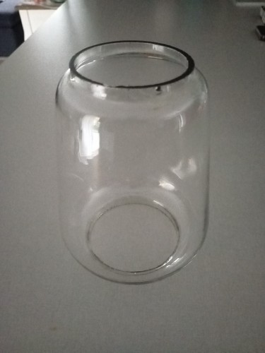 Ancien verre lampe tempête - verre,