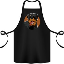 Un Tablier En Coton Pour Chien Rottweiler Heureux 100% Biologique