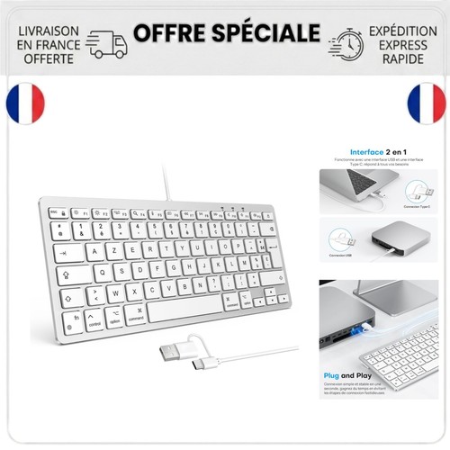 Clavier mac filaire - clavier,