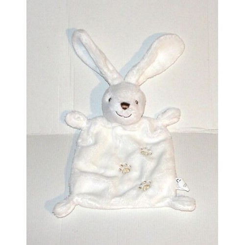 Doudou lapin blanc pattes - doudou,