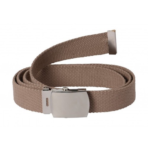 Ceinture sangle toile marron - sangle,