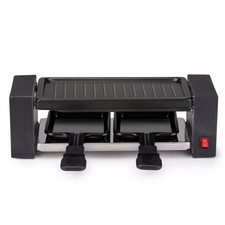 alpina Coffret Raclette Gourmet 400 W - Raclette et Grill - Revêtement Antiadhés