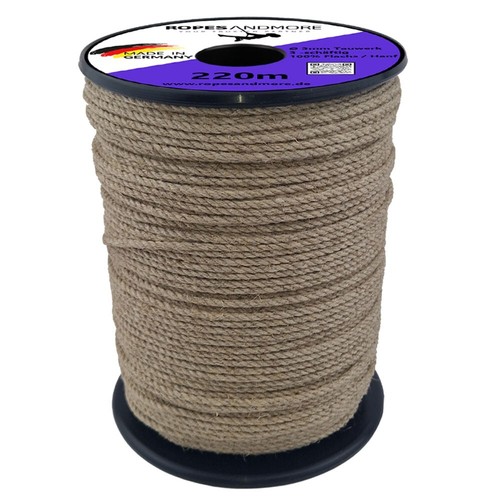 Corde chanvre lin - corde, 3mm