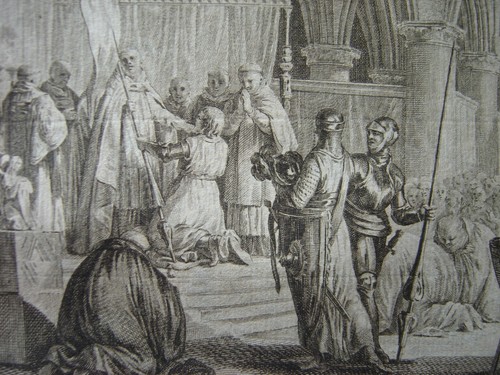 Gravure oriflamme en - gravure, de