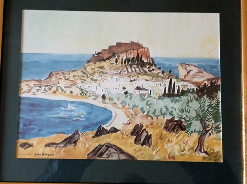 Reproduction aquarelle yves - reproduction,