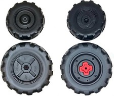 Peg Perego Ground Force/Ground Loader Front and Rear Wheel Pack, Black