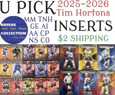 LOWEST PRICES?U PICK INSERTS 2025-26 TIM HORTONS?NS CO AA AI?SALE?