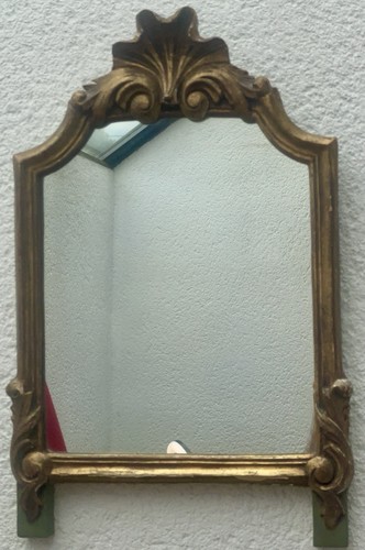 Miroir ancien bois sculpté - ancien,