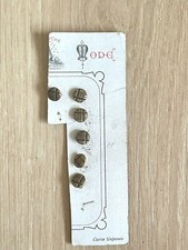 Antique gold button plate La Ruche Passementerie Mercerie