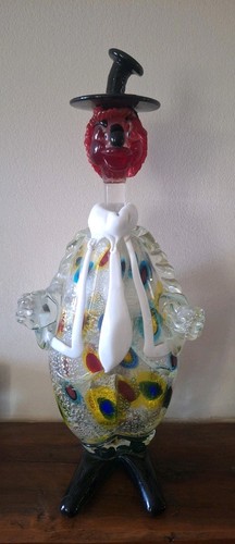 Ancienne bouteille clown - ancienne,
