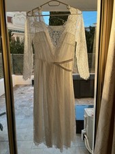 Robe longue dentelle blanche