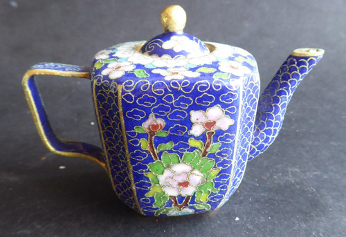 Théière ancien cloisonné - théière,