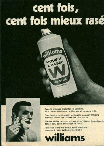 Publicité ancienne mousse - , à