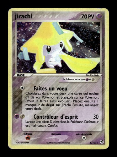 Carte pokémon jirachi 101 - 8/101,
