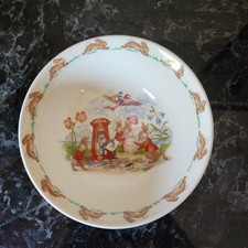 Royal Doulton Bunnykins Bowl Nursery Ware England Fine Bone China Vintage New