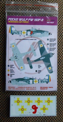 Décalques maquette avion 48 - décalques,