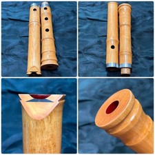 Flûte traditionnelle japonaise en bois accordée à l'école SHAKUHACHI KINKO F#...