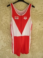 Combi TRIATHLON tri fonction ARENA Patrice MARTIN BRELET rouge taille 42