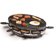 DOMO DO9038G Noir Appareil à Raclette Grill 8 personnes - 1200W