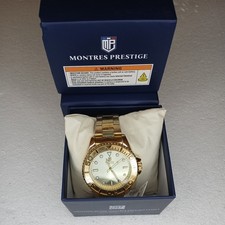Invicta / Montres Prestige Gold Watch MPW-0262, 43 mm, New in Box w/ tags