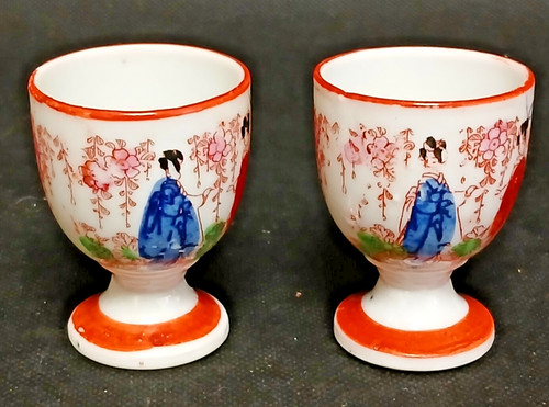 Paire coquetiers décor - paire, à