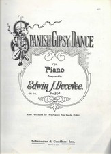 Spanish Gipsy Dance Sheet