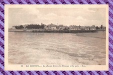 Old postcard 80 - Le Crotoy - La chasse d'eau des locuses et le port