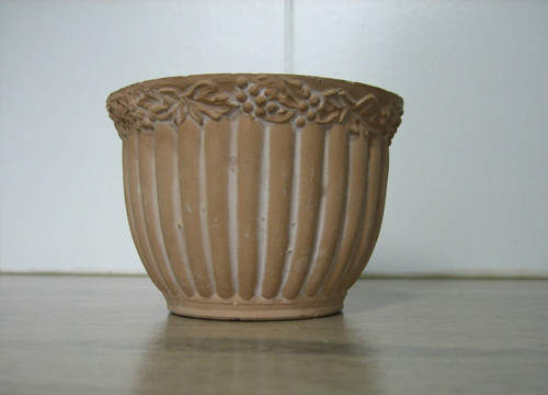 Petit cache pot terre - pot, cuite