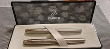 PARKER Sonnet Essentiel Métal Chromé parure stylos plume et roller 