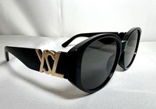 Yves Saint Laurent Black And Gold Cat Eye Woman Sunglasses Free Shipping!!!