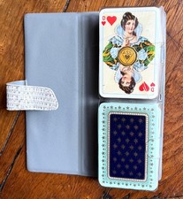 Deux jeux de cartes miniatures : Patience, éd.ASS , étui, années 60-70