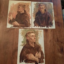 Lot 3 Tableau Huile Toile