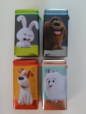 Lot of 4 Metal Candy Boxes Like Beasts BBB Universal Studios