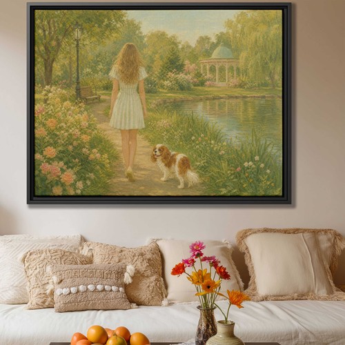Oil painting cavalier king - oil,