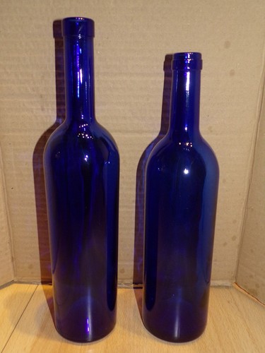 Lot bouteilles bleu - de, 2