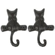  2 Pcs Patère Murale Chat