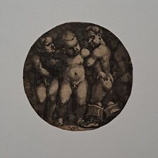 BEHAM Hans Sebald - "Eight Boys". 16th century.Burin.