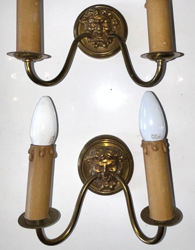 Petites appliques aux faunes - , (