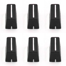 6pcs Channel Crossfader Fader Cap Knob For RANE TTM56 TTM56S TTM56S mk2 (BLACK)