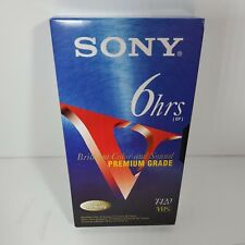 Sony T-120VF Premium Grade Blank VHS Tape T-120 NEW UNWRAPPED Single Cassette