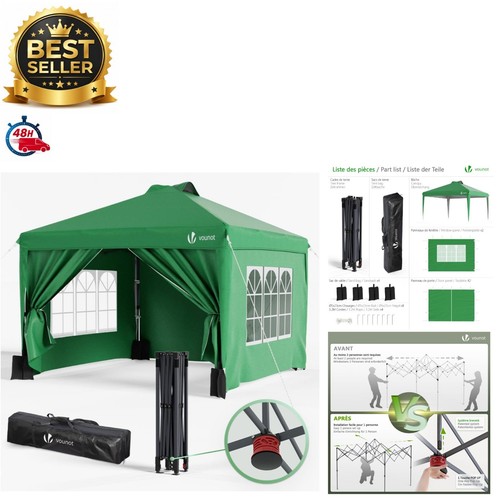 Vounot tonnelle jardin 3x3m - tonnelle, de