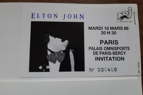 Ticket billet used - stub, place