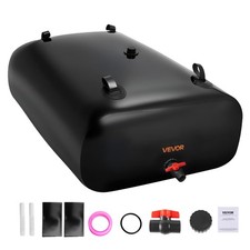 VEVOR Réservoir d'Eau Souple Vessie Stockage Eau Pliable PVC 1000D 1000 L Noir