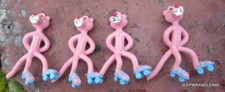 4 Figures The Pink Panther Pendant or Keychain ~ Roller Roller Skate