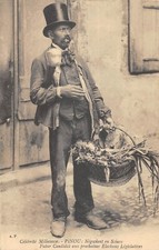 Old postcard 12 celebrity Millavoise pinou sawdust dealer future candidate for election